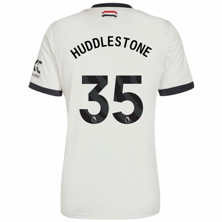 Kandiny Niño Camiseta Tom Huddlestone #35 Blanquecino Equipación Tercera 2024/25 La Camisa Chile