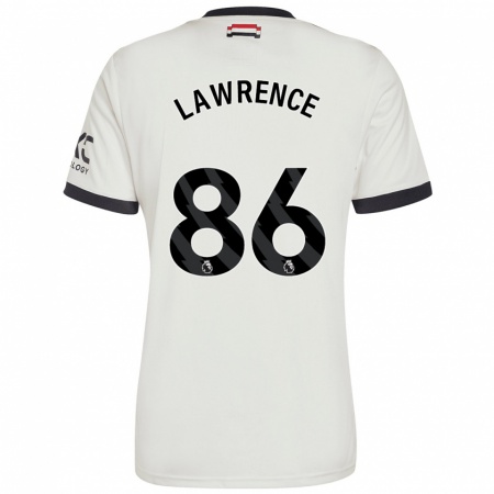 Kandiny Niño Camiseta Marcus Lawrence #86 Blanquecino Equipación Tercera 2024/25 La Camisa Chile