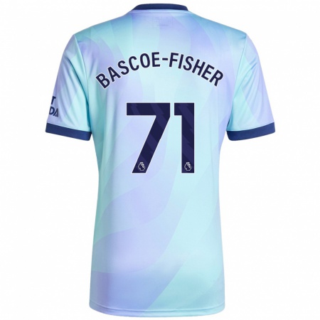 Kandiny Niño Camiseta Jakai Bascoe-Fisher #71 Agua Equipación Tercera 2024/25 La Camisa Chile