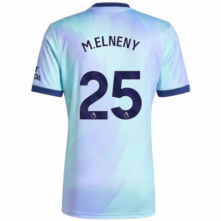 Kandiny Niño Camiseta Mohamed Elneny #25 Agua Equipación Tercera 2024/25 La Camisa Chile