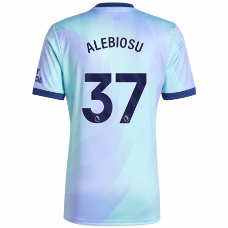 Kandiny Niño Camiseta Ryan Alebiosu #37 Agua Equipación Tercera 2024/25 La Camisa Chile