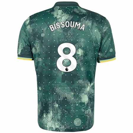 Kandiny Niño Camiseta Yves Bissouma #8 Verde Menta Equipación Tercera 2024/25 La Camisa Chile