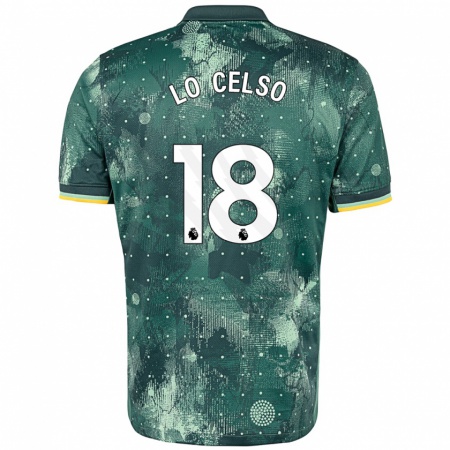 Kandiny Niño Camiseta Giovani Lo Celso #20 Verde Menta Equipación Tercera 2024/25 La Camisa Chile