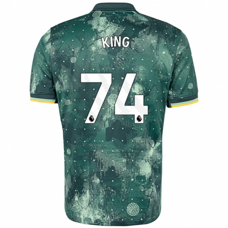 Kandiny Niño Camiseta Maeson King #74 Verde Menta Equipación Tercera 2024/25 La Camisa Chile