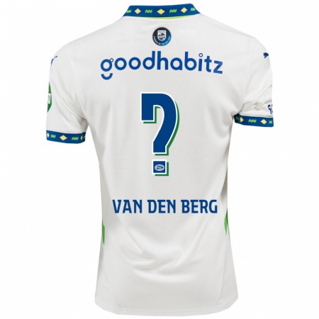 Kandiny Niño Camiseta Joel Van Den Berg #0 Blanco Azul Oscuro Equipación Tercera 2024/25 La Camisa Chile