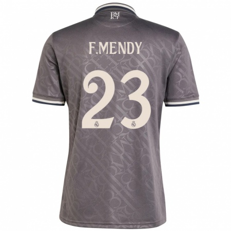 Kandiny Niño Camiseta Ferland Mendy #23 Carbón Equipación Tercera 2024/25 La Camisa Chile