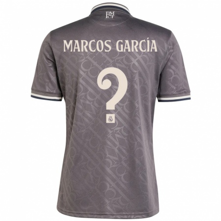 Kandiny Niño Camiseta Marcos García #0 Carbón Equipación Tercera 2024/25 La Camisa Chile