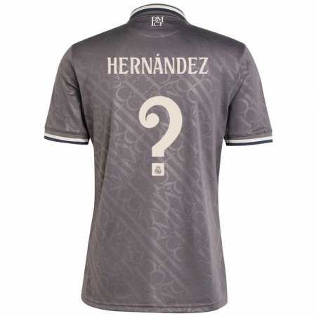 Kandiny Niño Camiseta Enaitz Hernández #0 Carbón Equipación Tercera 2024/25 La Camisa Chile