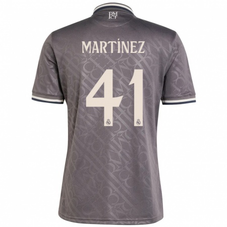 Kandiny Niño Camiseta Joan Martínez #41 Carbón Equipación Tercera 2024/25 La Camisa Chile