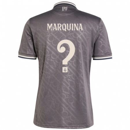 Kandiny Niño Camiseta Guillermo Marquina #0 Carbón Equipación Tercera 2024/25 La Camisa Chile