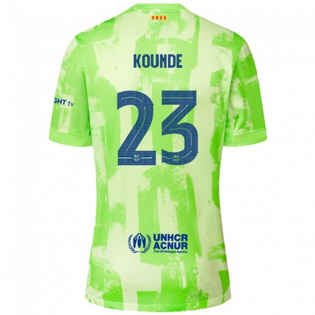 Kandiny Niño Camiseta Jules Koundé #23 Lima Equipación Tercera 2024/25 La Camisa Chile