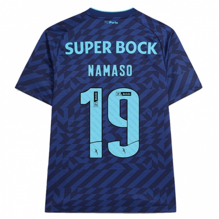 Kandiny Niño Camiseta Danny Namaso #19 Azul Marino Equipación Tercera 2024/25 La Camisa Chile