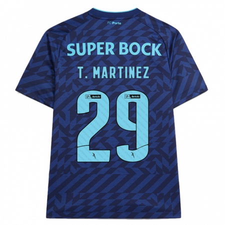 Kandiny Niño Camiseta Toni Martínez #29 Azul Marino Equipación Tercera 2024/25 La Camisa Chile