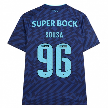 Kandiny Niño Camiseta Filipe Sousa #96 Azul Marino Equipación Tercera 2024/25 La Camisa Chile