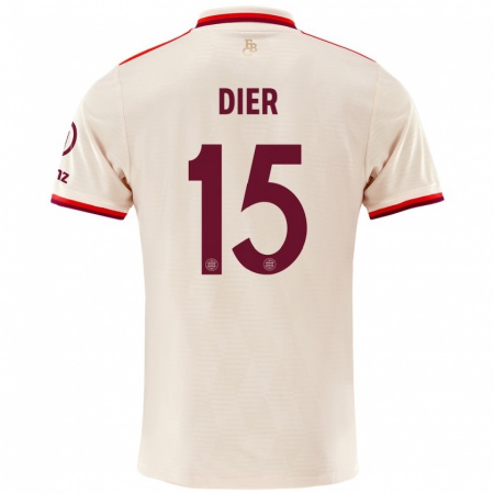 Kandiny Niño Camiseta Eric Dier #15 Lino Equipación Tercera 2024/25 La Camisa Chile