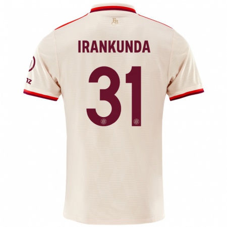 Kandiny Niño Camiseta Nestory Irankunda #31 Lino Equipación Tercera 2024/25 La Camisa Chile