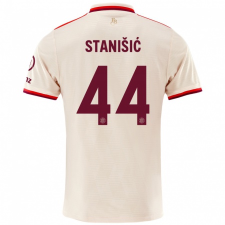 Kandiny Niño Camiseta Josip Stanisic #44 Lino Equipación Tercera 2024/25 La Camisa Chile