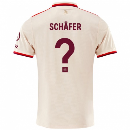 Kandiny Niño Camiseta Luis Schäfer #0 Lino Equipación Tercera 2024/25 La Camisa Chile