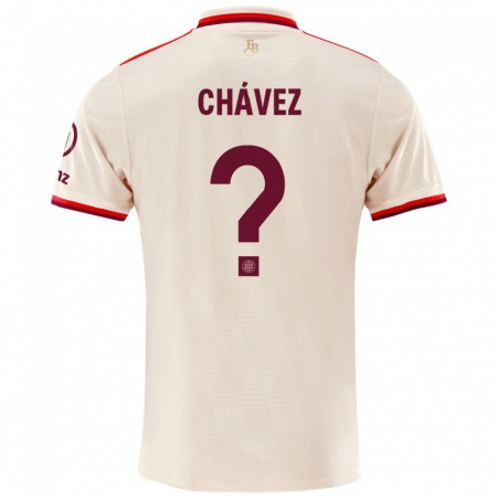 Kandiny Niño Camiseta Felipe Chávez #0 Lino Equipación Tercera 2024/25 La Camisa Chile