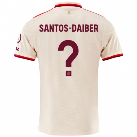 Kandiny Niño Camiseta David Santos-Daiber #0 Lino Equipación Tercera 2024/25 La Camisa Chile