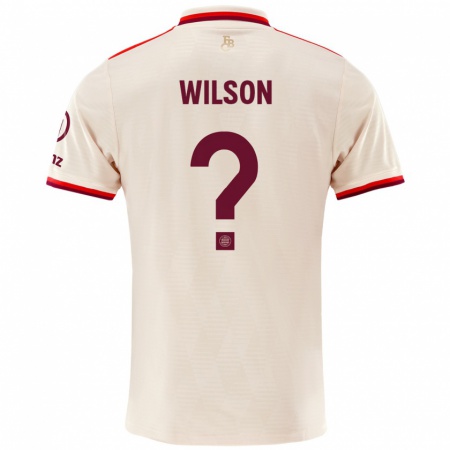 Kandiny Niño Camiseta Oluwaseyi Wilson #0 Lino Equipación Tercera 2024/25 La Camisa Chile