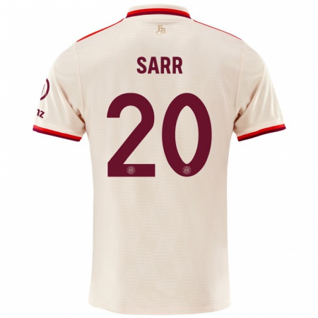 Kandiny Niño Camiseta Bouna Sarr #20 Lino Equipación Tercera 2024/25 La Camisa Chile