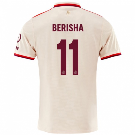 Kandiny Niño Camiseta Dion Berisha #11 Lino Equipación Tercera 2024/25 La Camisa Chile