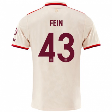 Kandiny Niño Camiseta Adrian Fein #43 Lino Equipación Tercera 2024/25 La Camisa Chile