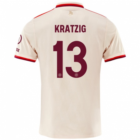 Kandiny Niño Camiseta Frans Kratzig #13 Lino Equipación Tercera 2024/25 La Camisa Chile