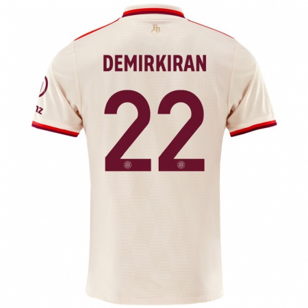 Kandiny Niño Camiseta Ediz Demirkiran #22 Lino Equipación Tercera 2024/25 La Camisa Chile