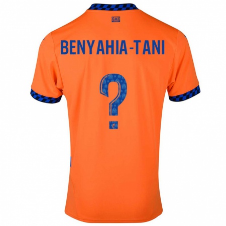 Kandiny Niño Camiseta Aylan Benyahia-Tani #0 Naranja Azul Oscuro Equipación Tercera 2024/25 La Camisa Chile