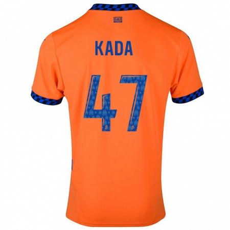 Kandiny Niño Camiseta Joakim Kada #47 Naranja Azul Oscuro Equipación Tercera 2024/25 La Camisa Chile