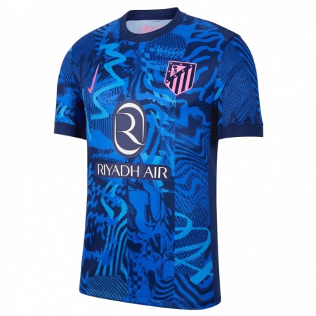 Kandiny Niño Camiseta Estefania Banini #22 Azul Real Equipación Tercera 2024/25 La Camisa Chile