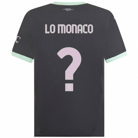 Kandiny Niño Camiseta Kevin Lo Monaco #0 Gris Equipación Tercera 2024/25 La Camisa Chile