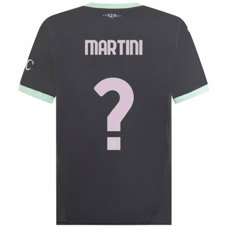 Kandiny Niño Camiseta Thomas Martini #0 Gris Equipación Tercera 2024/25 La Camisa Chile