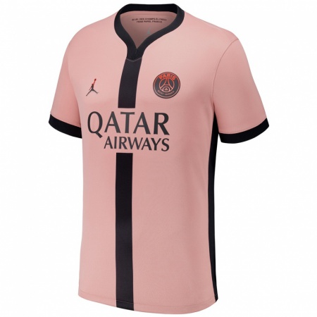 Kandiny Niño Camiseta Ayrton Victor #0 Rosa Óxido Equipación Tercera 2024/25 La Camisa Chile