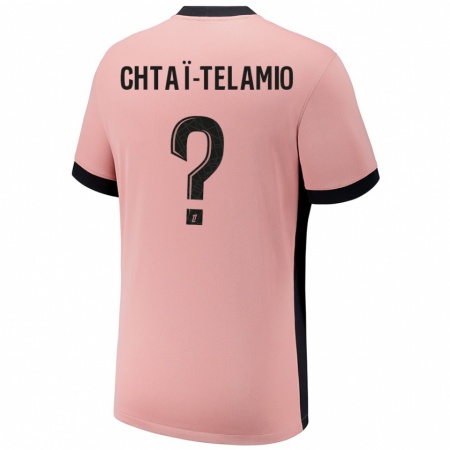 Kandiny Niño Camiseta Zayon Chtaï-Telamio #0 Rosa Óxido Equipación Tercera 2024/25 La Camisa Chile