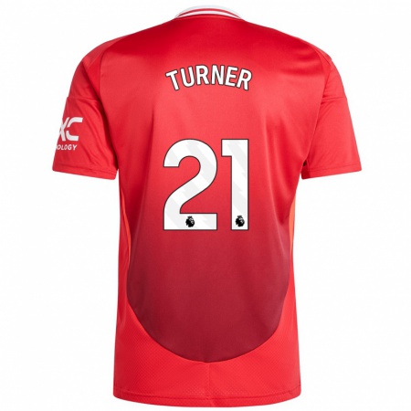 Kandiny Hombre Camiseta Millie Turner #21 Rojo Brillante 1ª Equipación 2024/25 La Camisa Chile