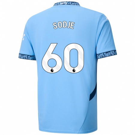 Kandiny Hombre Camiseta Tai Sodje #60 Azul Marino 1ª Equipación 2024/25 La Camisa Chile