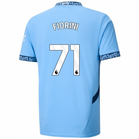 Kandiny Hombre Camiseta Lewis Fiorini #71 Azul Marino 1ª Equipación 2024/25 La Camisa Chile