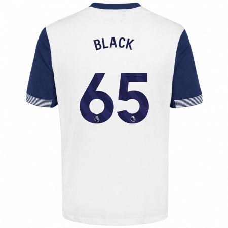 Kandiny Hombre Camiseta Leo Black #65 Blanco Azul 1ª Equipación 2024/25 La Camisa Chile