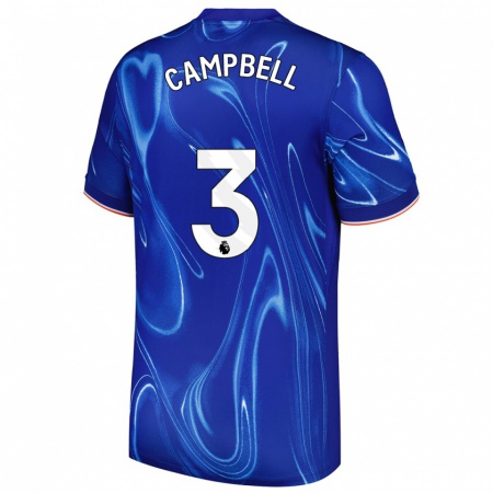 Kandiny Hombre Camiseta Harrison Murray-Campbell #3 Azul Blanco 1ª Equipación 2024/25 La Camisa Chile