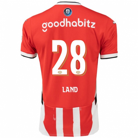 Kandiny Hombre Camiseta Tygo Land #28 Rojo Blanco 1ª Equipación 2024/25 La Camisa Chile