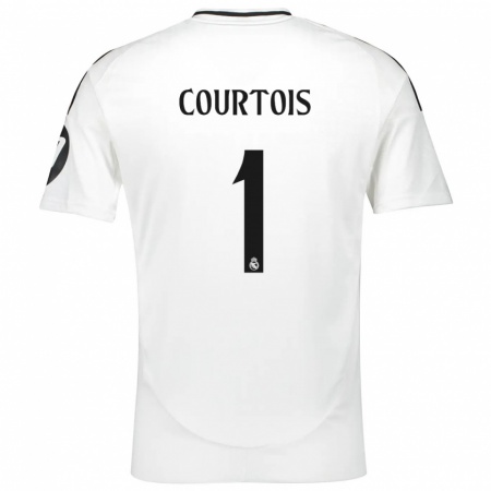 Kandiny Hombre Camiseta Thibaut Courtois #1 Blanco 1ª Equipación 2024/25 La Camisa Chile