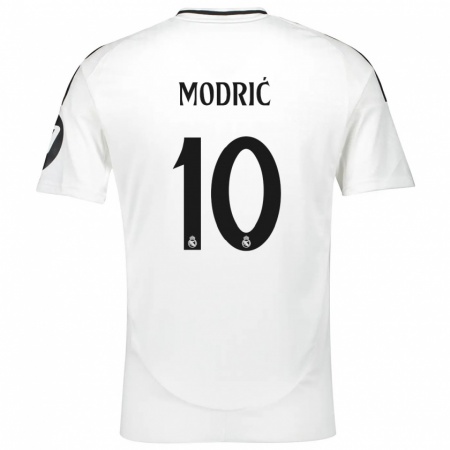 Kandiny Hombre Camiseta Luka Modric #10 Blanco 1ª Equipación 2024/25 La Camisa Chile