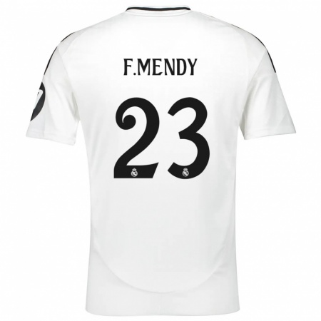 Kandiny Hombre Camiseta Ferland Mendy #23 Blanco 1ª Equipación 2024/25 La Camisa Chile