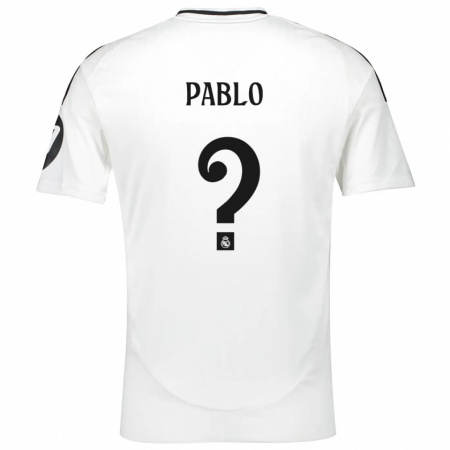 Kandiny Hombre Camiseta Pablo Ramón #0 Blanco 1ª Equipación 2024/25 La Camisa Chile