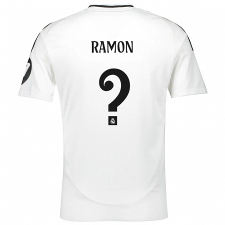 Kandiny Hombre Camiseta Jacobo Ramón #0 Blanco 1ª Equipación 2024/25 La Camisa Chile