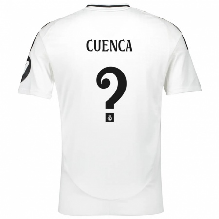 Kandiny Hombre Camiseta David Cuenca #0 Blanco 1ª Equipación 2024/25 La Camisa Chile