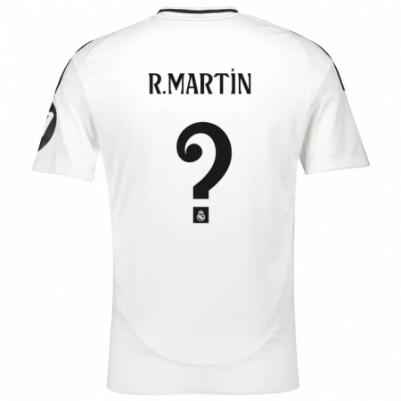 Kandiny Hombre Camiseta Roberto Martín #0 Blanco 1ª Equipación 2024/25 La Camisa Chile